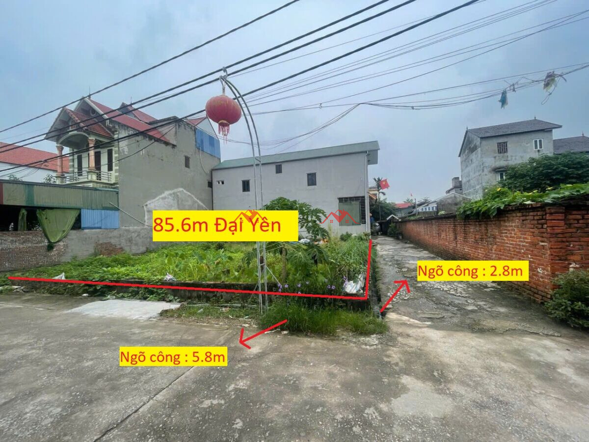 Lô góc 85.6m Đại Yên – Chương Mỹ – Hà Nội