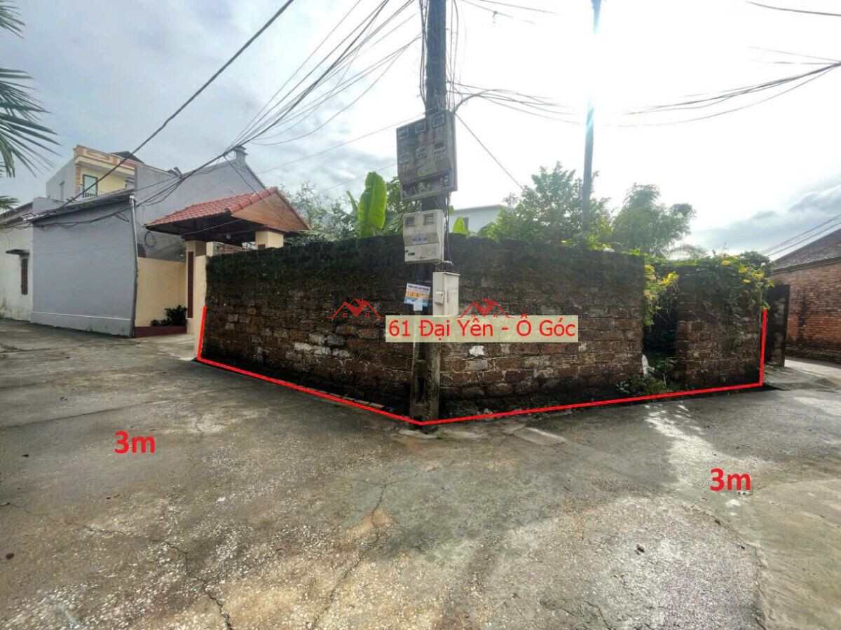 Lô góc 61m Xóm Tiêu – Đại Yên – Chương Mỹ – Hà Nội
