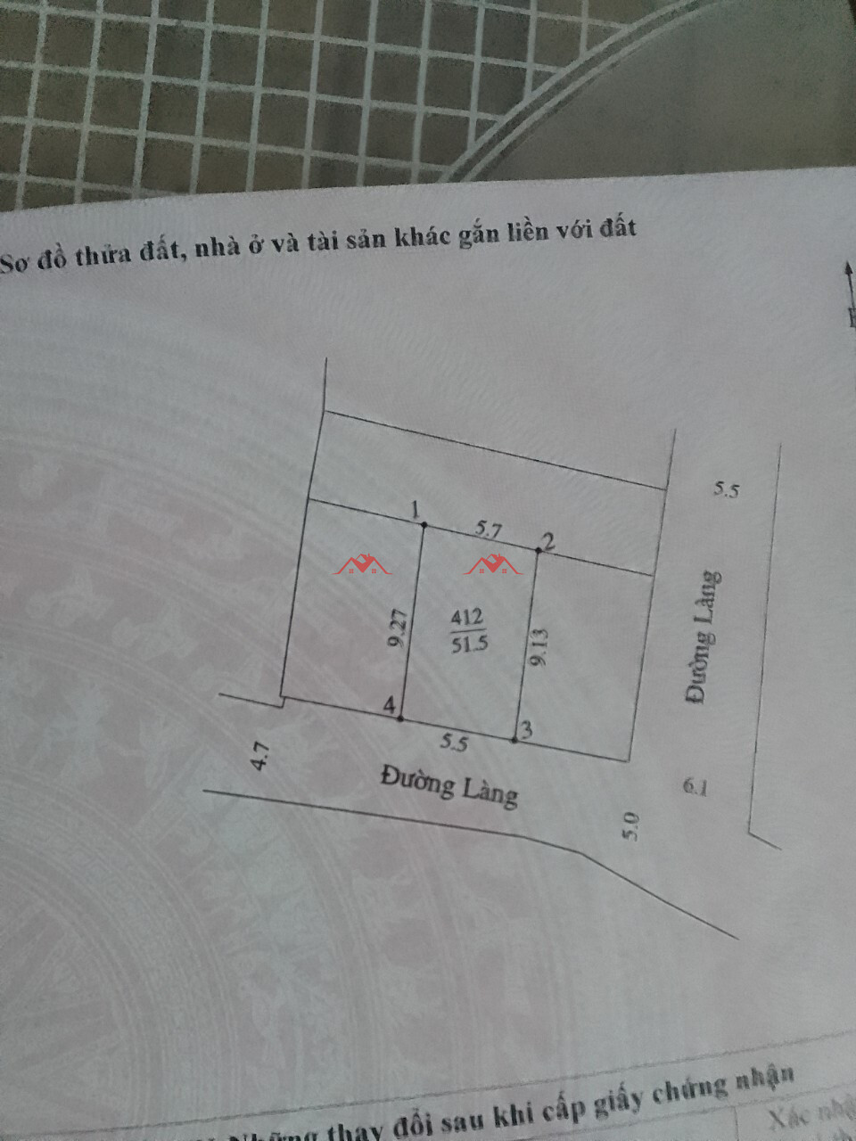 51.5m Khê Than – Phú Nghĩa – Chương Mỹ – Hà Nội