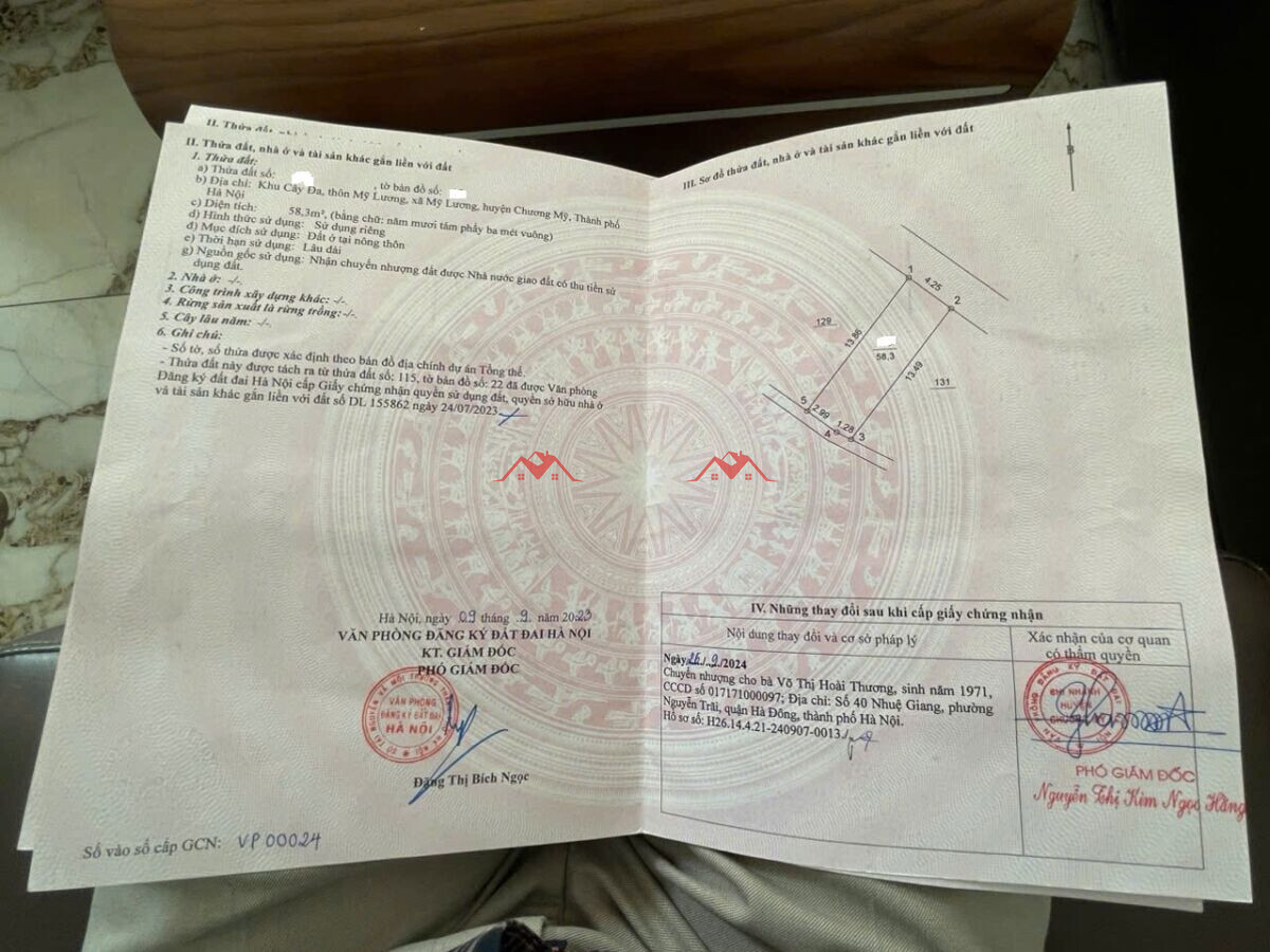 Đất 58.3 Khu Cây Đa – Mỹ Lương – Mỹ Lương