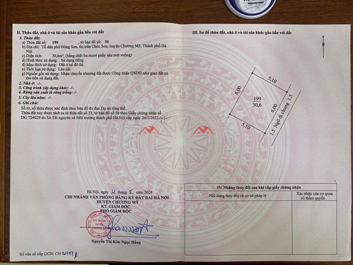 30.6m nhà 4 tầng Đông Sơn. Chúc Sơn. Chương Mỹ