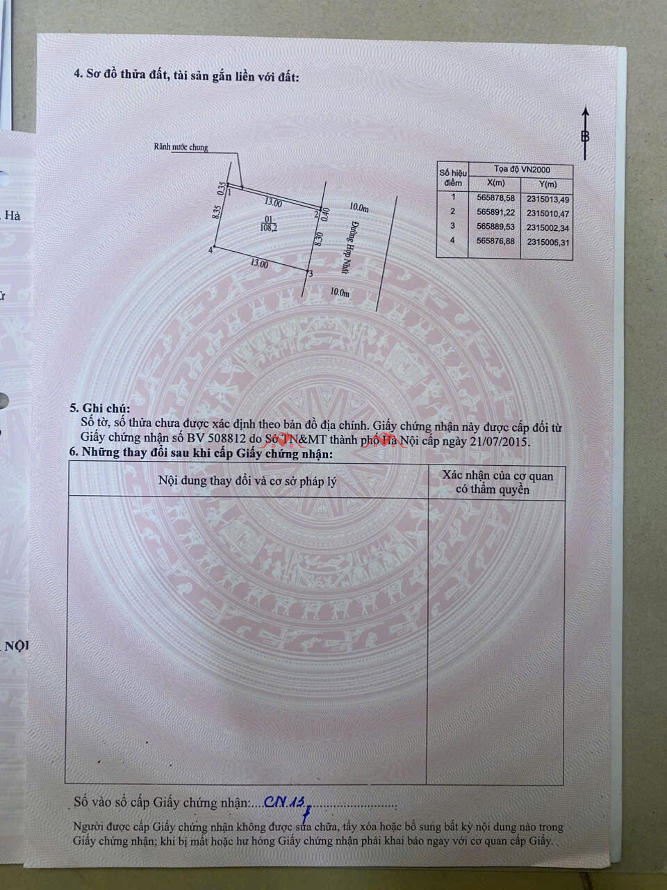 108,2m Đông Phương Yên – Chương Mỹ – Hà Nội