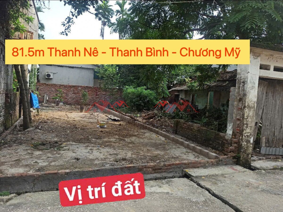 81.5m Thanh Nê – Thanh Bình – Chương Mỹ – Hà Nội