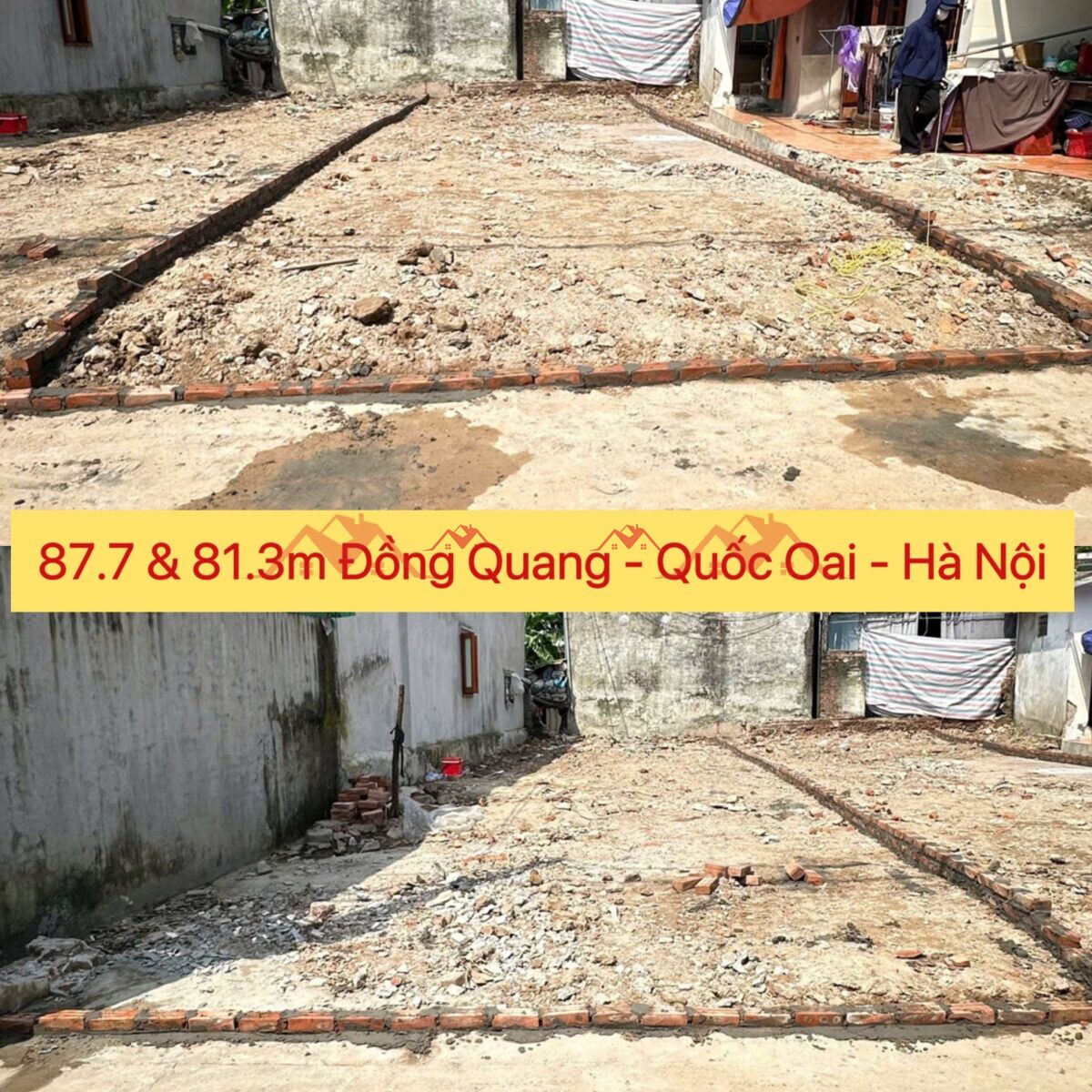 2 Lô 87.7 & 81.3m Đồng Quang – Quốc Oai – Hà Nội