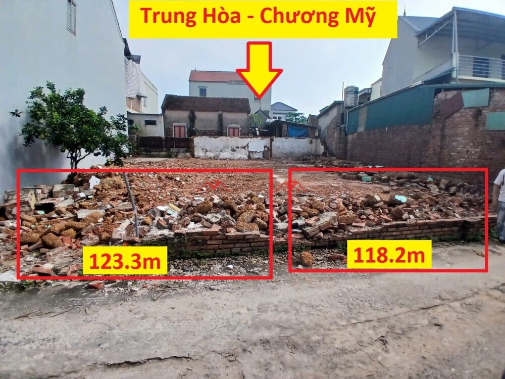2 lô LK 118.2m và 123.3m  Chi Nê – Trung Hòa – Chương Mỹ – Hà Nội