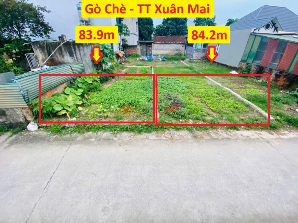 83.9m và 84.2m Gò Chè TT Xuân Mai – Chương Mỹ – Hà Nội