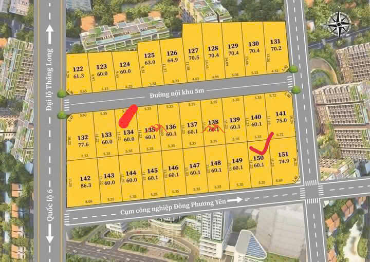 60.1m Thửa 150 Đông Sơn – Chương Mỹ – Hà Nội