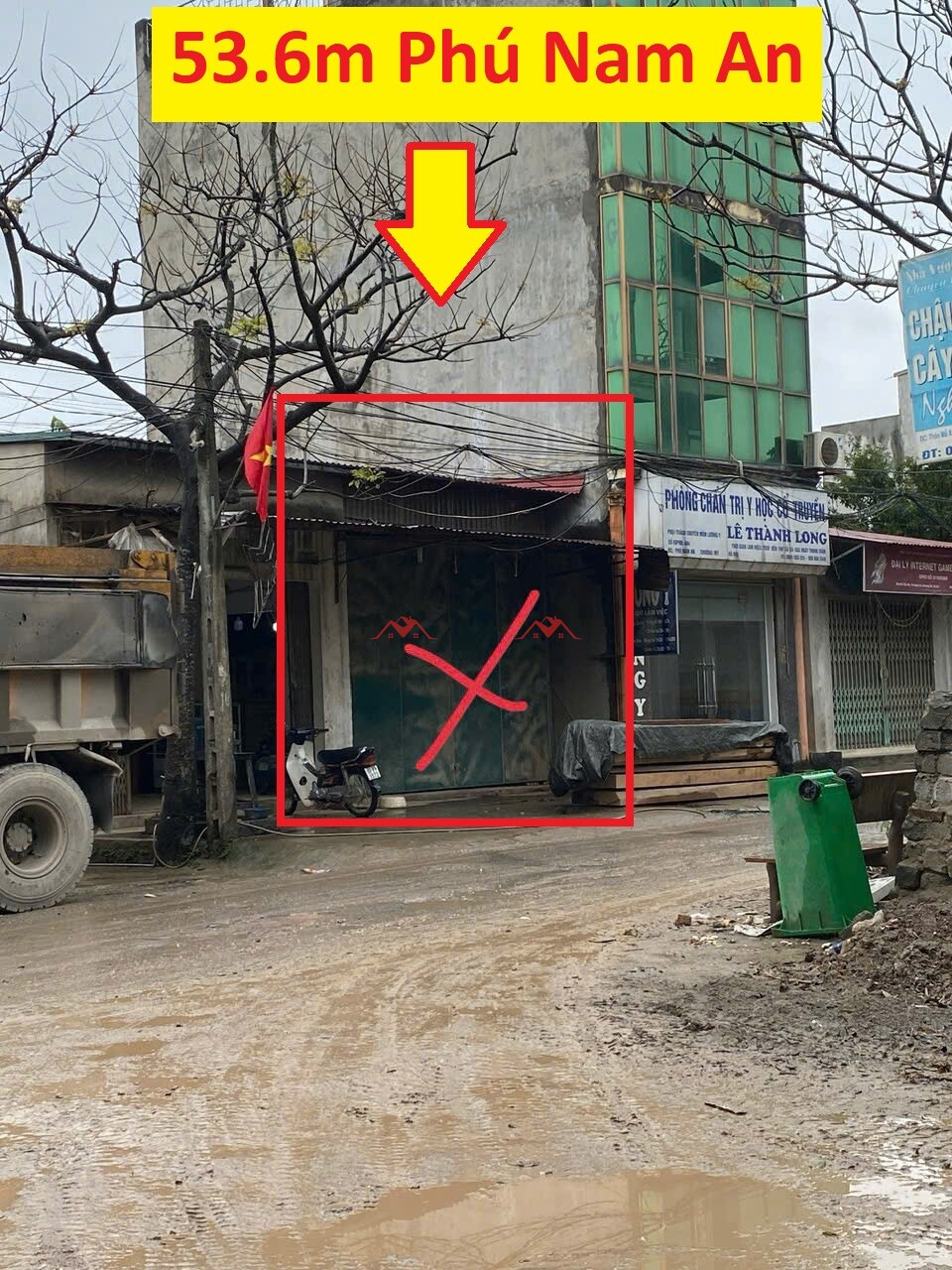 53.6m Mặt Đường Kinh Doanh Xóm Giữa – Thôn Mỗ Xá – Phú Nam An