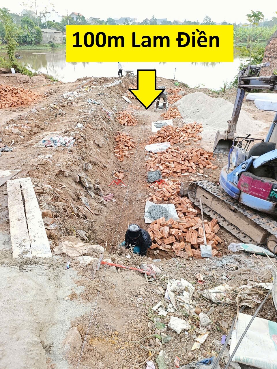 100m Lương Xá – Lam Điền – Chương Mỹ – Hà Nội